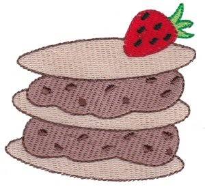 Picture of Strawberry Dessert Machine Embroidery Design
