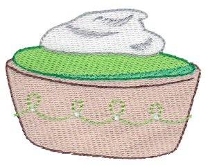Picture of Green Pudding Machine Embroidery Design