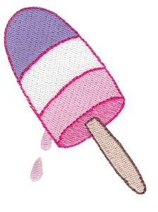 Picture of Melting Popsicle Machine Embroidery Design