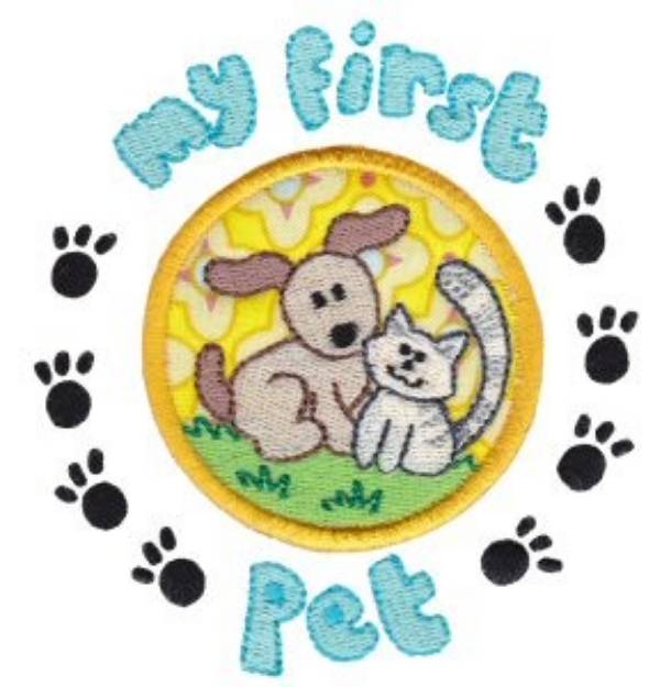 Picture of My First Pet Applique Machine Embroidery Design