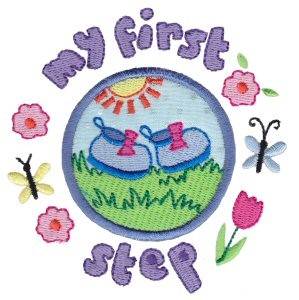Picture of My First Step Applique Machine Embroidery Design