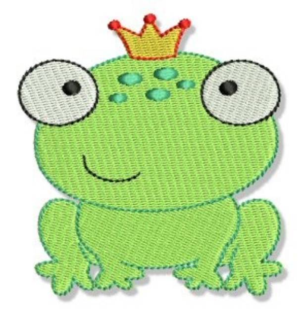 Picture of Fairy Tale Frog Prince Machine Embroidery Design