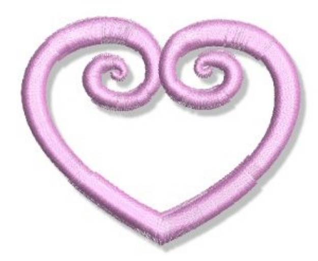 Picture of Happily Ever After Heart Machine Embroidery Design