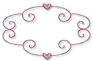 Picture of Happily Ever After Frame Machine Embroidery Design