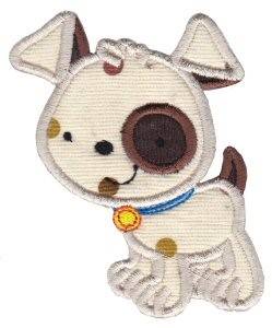 Picture of Applique Puppy Machine Embroidery Design