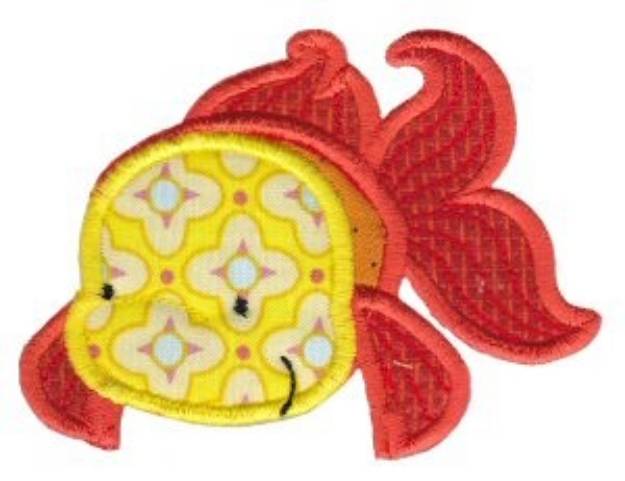 Picture of Applique Goldfish Machine Embroidery Design