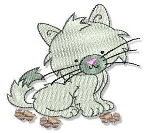 Picture of Cuddly Kitten Machine Embroidery Design