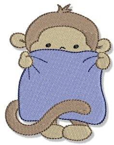 Picture of Hide & Seek Monkey Machine Embroidery Design