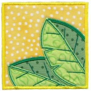 Picture of Leafy Applique Block Machine Embroidery Design