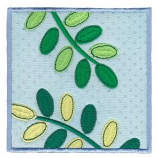 Picture of Tree Leaves Applique Blocks Machine Embroidery Design