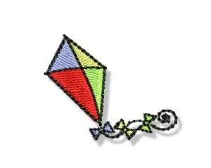 Picture of Autumn Mini Kite Machine Embroidery Design
