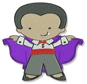 Picture of Cute Halloween Dracula Machine Embroidery Design