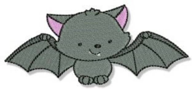 Picture of Cute Halloween Bat Machine Embroidery Design