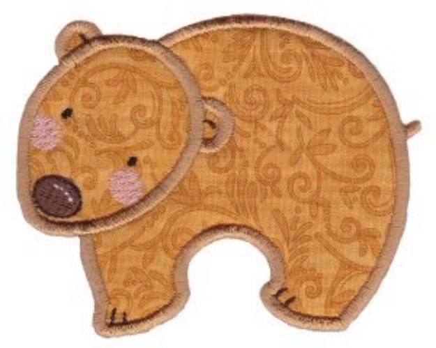 Picture of Noahs Ark Bear Applique Machine Embroidery Design