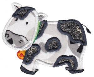 Picture of Noahs Ark Cow Applique Machine Embroidery Design