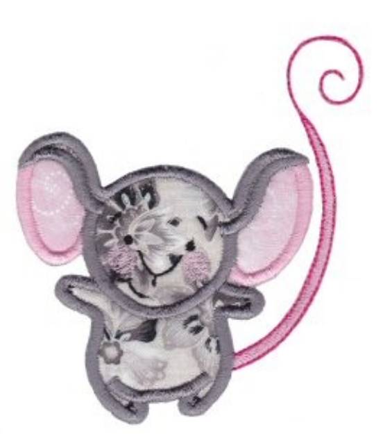 Picture of Noahs Ark Mouse Applique Machine Embroidery Design