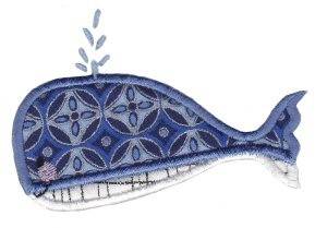 Picture of Noahs Ark Whale Applique Machine Embroidery Design