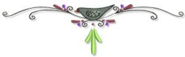 Picture of Fall Crow Border Machine Embroidery Design