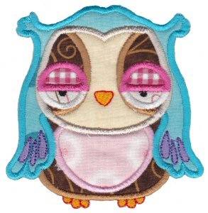 Picture of Sleepy Owl Applique Machine Embroidery Design