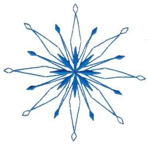 Picture of Delicate Snowflake Machine Embroidery Design