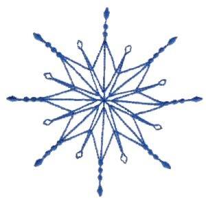 Picture of Winter Snowflake Machine Embroidery Design
