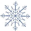 Picture of Pretty Winter Snowflake Machine Embroidery Design