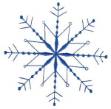 Picture of Decorative Winter Snowflake Machine Embroidery Design
