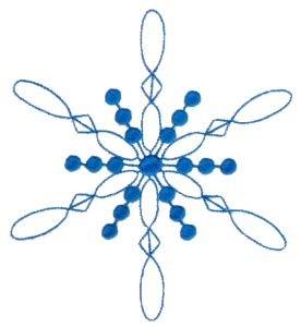 Picture of Loopy Snowflake Machine Embroidery Design