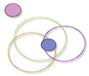 Picture of Circles & Dots Machine Embroidery Design