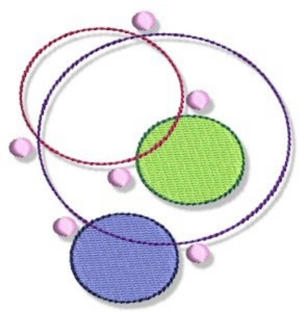 Picture of Dots & Circles Machine Embroidery Design