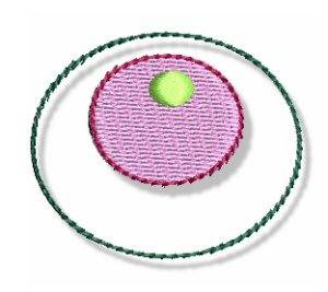 Picture of Concentric Circles & Dots Machine Embroidery Design