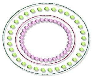 Picture of Decorative Circles & Dots Machine Embroidery Design