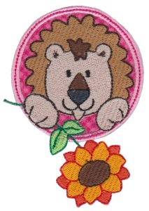 Picture of Applique Circle & Lion Machine Embroidery Design