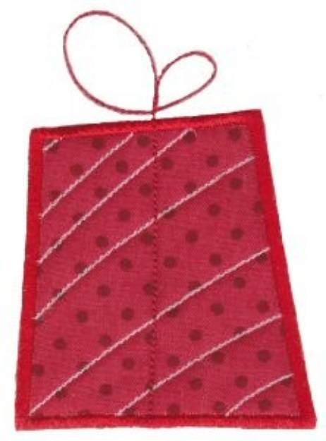 Picture of Retro Applique Christmas Gift Machine Embroidery Design