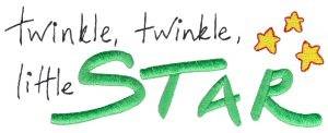 Picture of Twinkle, Twinkle Little Star Machine Embroidery Design