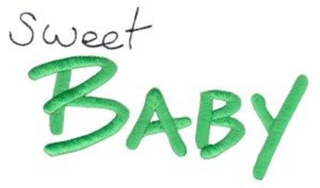 Picture of Sweet Baby Machine Embroidery Design