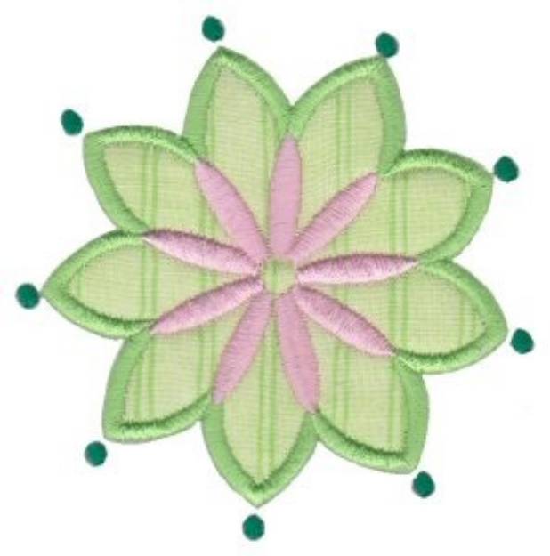 Picture of Applique Flower Machine Embroidery Design