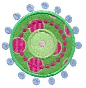 Picture of Applique Dots Machine Embroidery Design