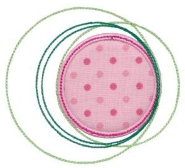 Picture of Applique Circles Machine Embroidery Design