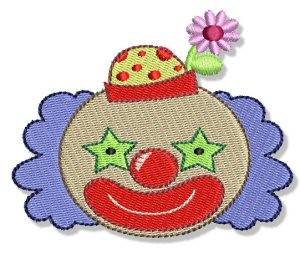 Picture of Clown Head Machine Embroidery Design