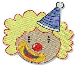 Picture of Clown Head Machine Embroidery Design
