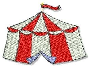 Picture of Circus Tent Machine Embroidery Design