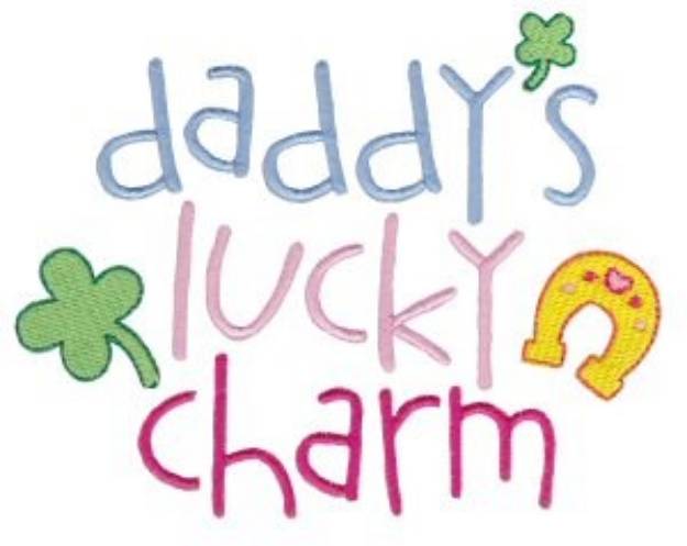 Picture of Daddys Lucky Charm Machine Embroidery Design