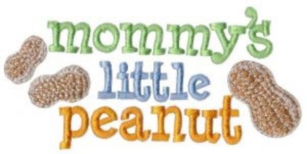 Picture of Mommys Little Peanut Machine Embroidery Design