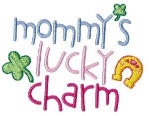 Picture of Mommys Lucky Charm Machine Embroidery Design