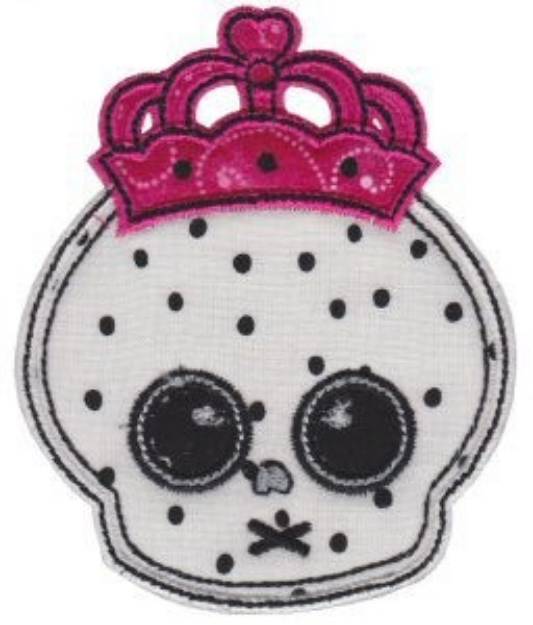 Picture of Applique Royal Skull Machine Embroidery Design