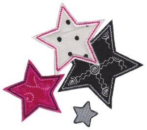 Picture of Applique Stars Machine Embroidery Design