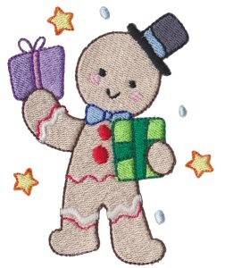 Picture of Gingerbread Xmas Machine Embroidery Design