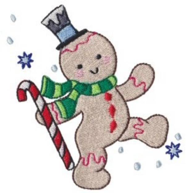 Picture of Winter Gingerbread Machine Embroidery Design