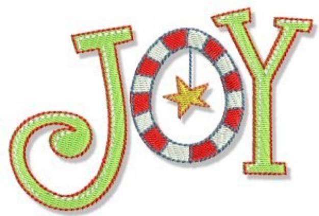 Picture of Xmas Joy Machine Embroidery Design